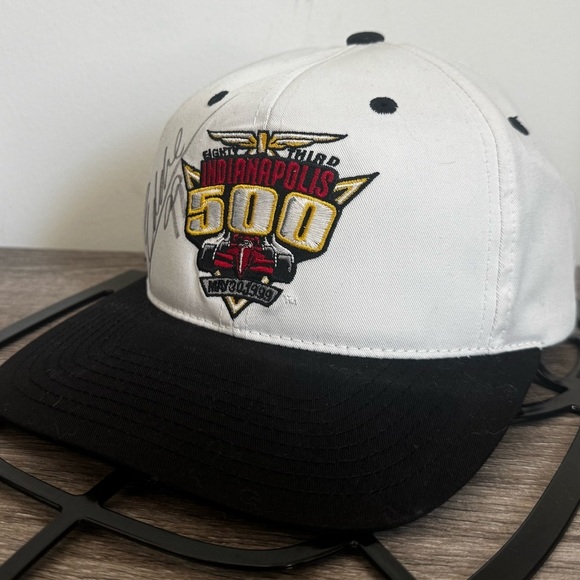 1999 Indianapolis 500 Autographed Eddie Cheever Jr. Trucker SnapBack Hat Collect - Picture 5 of 7